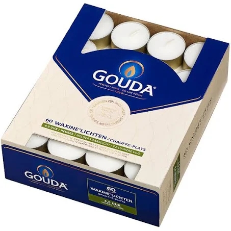GOUDA WAXINELICHT 4.5 UUR BOX 60 WIT 6 STUKS ()